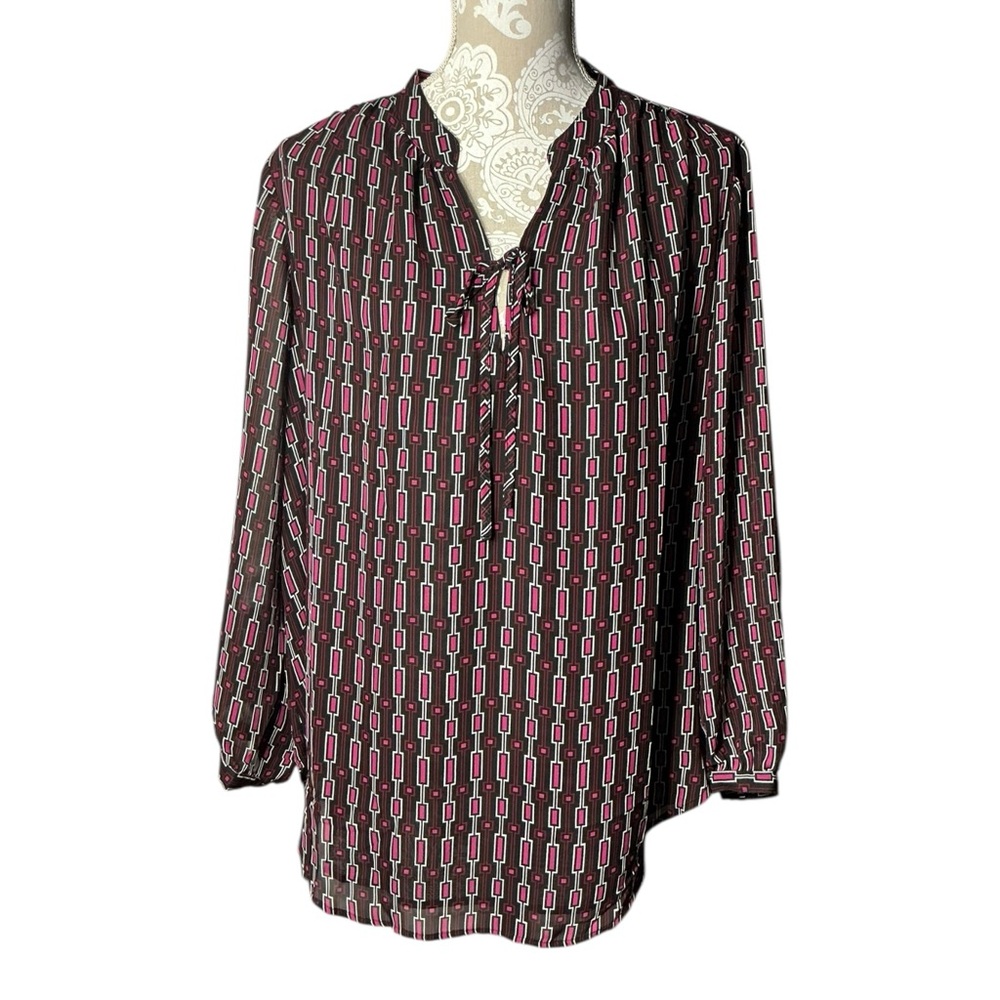 Lane Bryant Geometric Print Blouse Size 14 — NWT - Picture 7 of 12